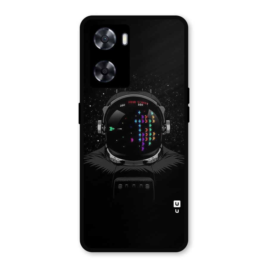 Gamer Head Metal Back Case for Oppo A57 2022