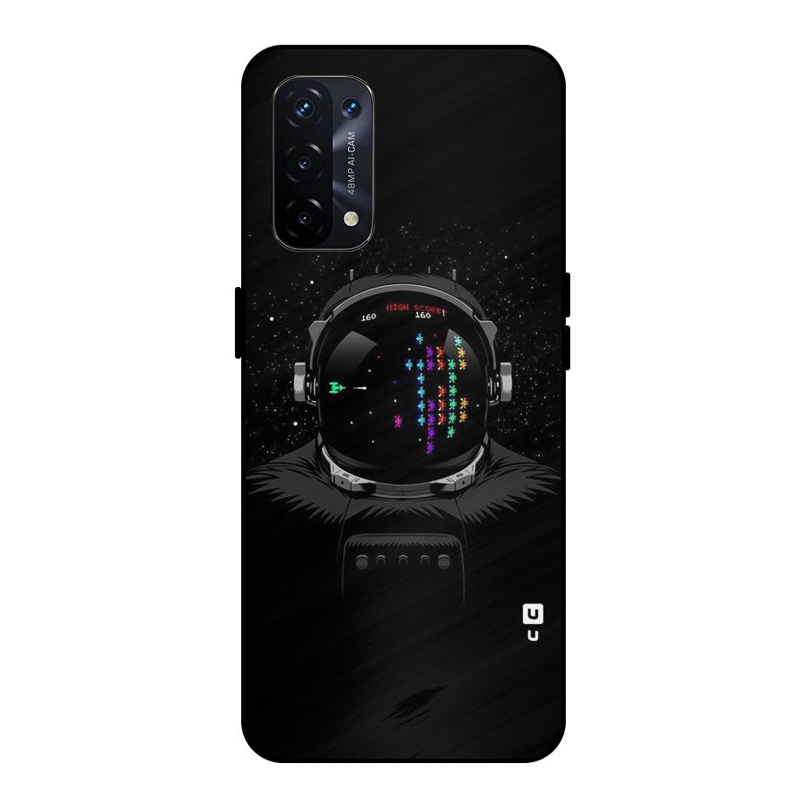 Gamer Head Metal Back Case for Oppo A74 5G
