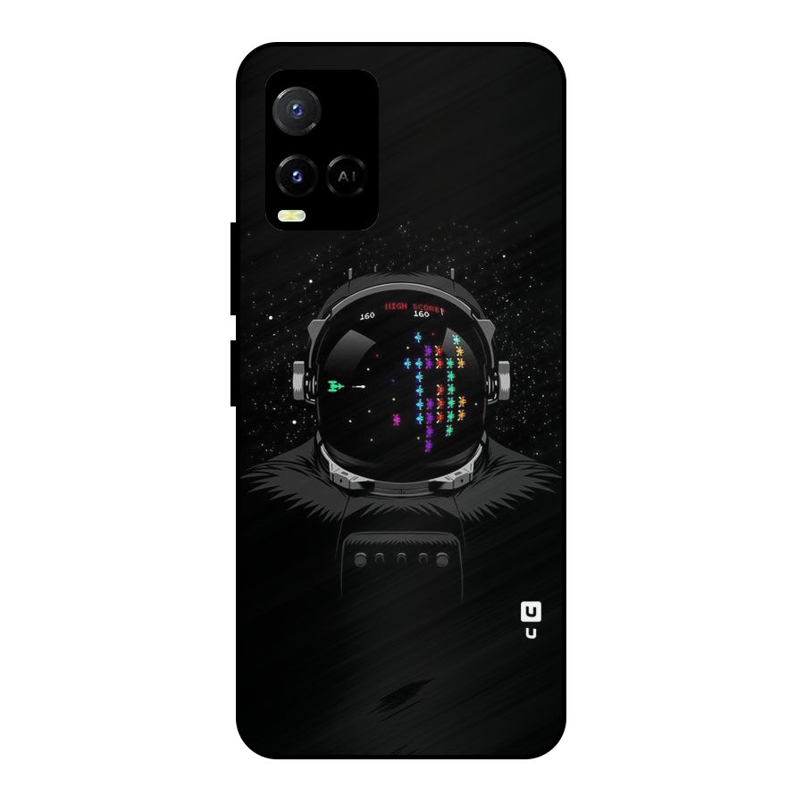 Gamer Head Metal Back Case for Vivo Y21A