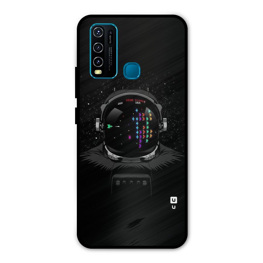 Gamer Head Metal Back Case for Vivo Y30