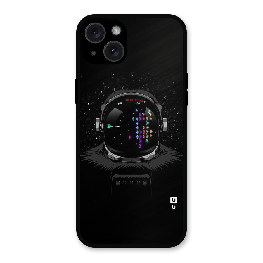 Gamer Head Metal Back Case for iPhone 15 Plus