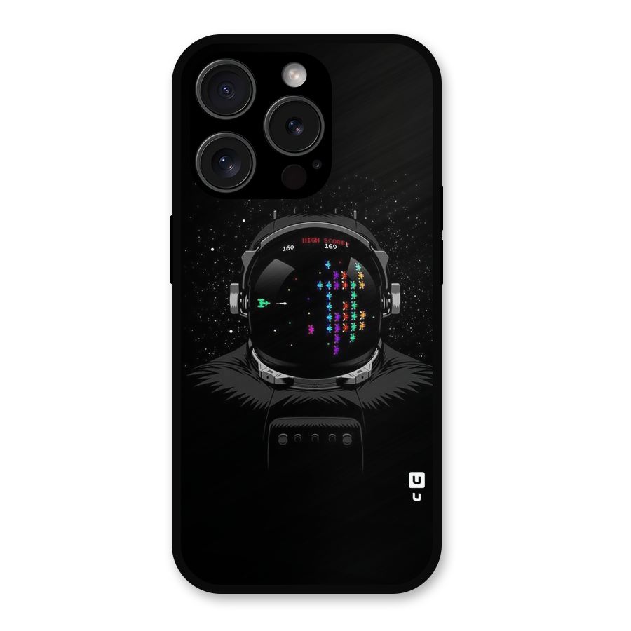 Gamer Head Metal Back Case for iPhone 15 Pro