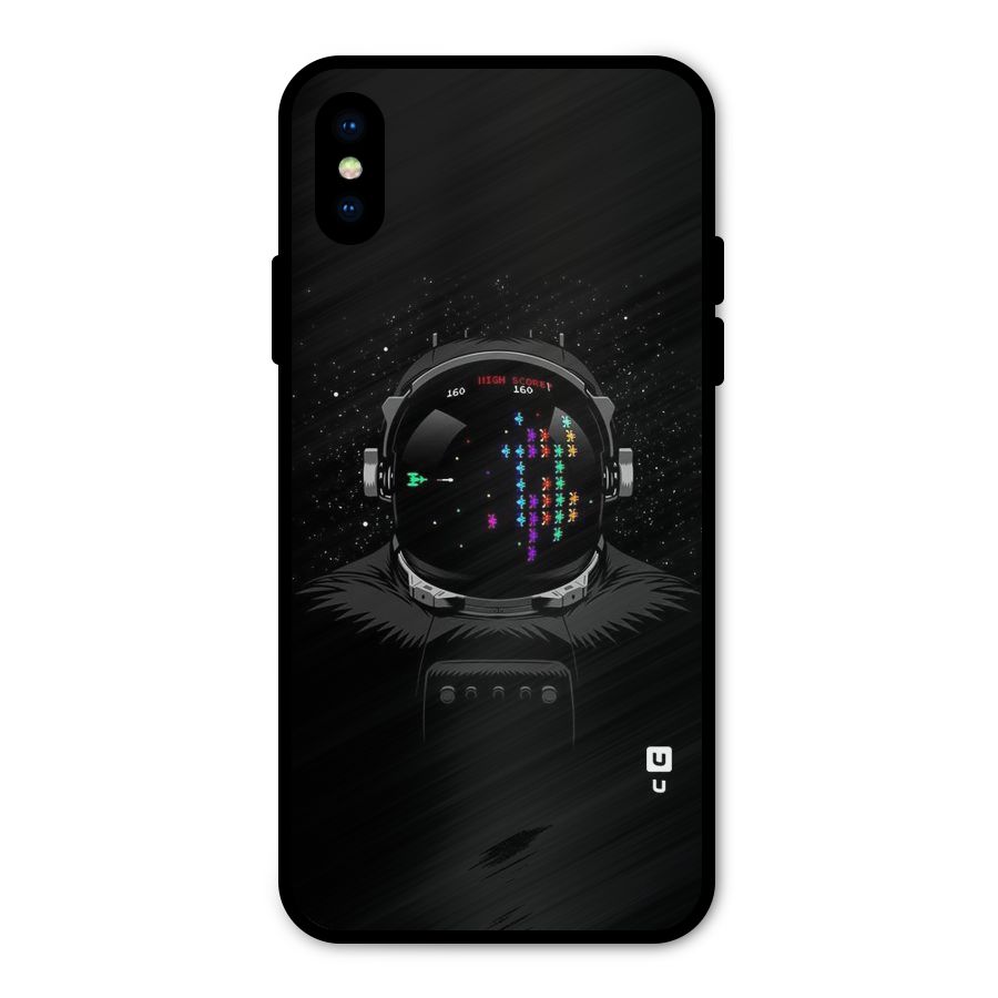 Gamer Head Metal Back Case for iPhone XS
