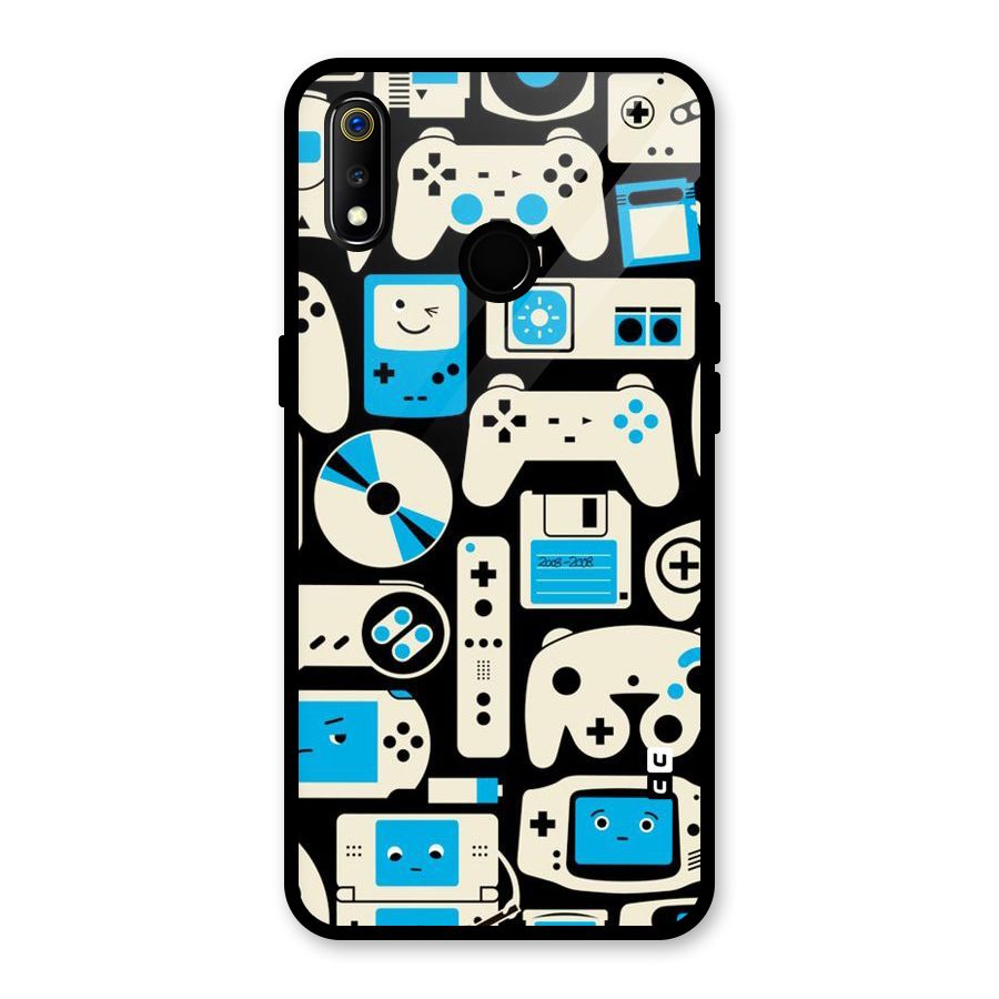 Gamers Glass Back Case for Realme 3
