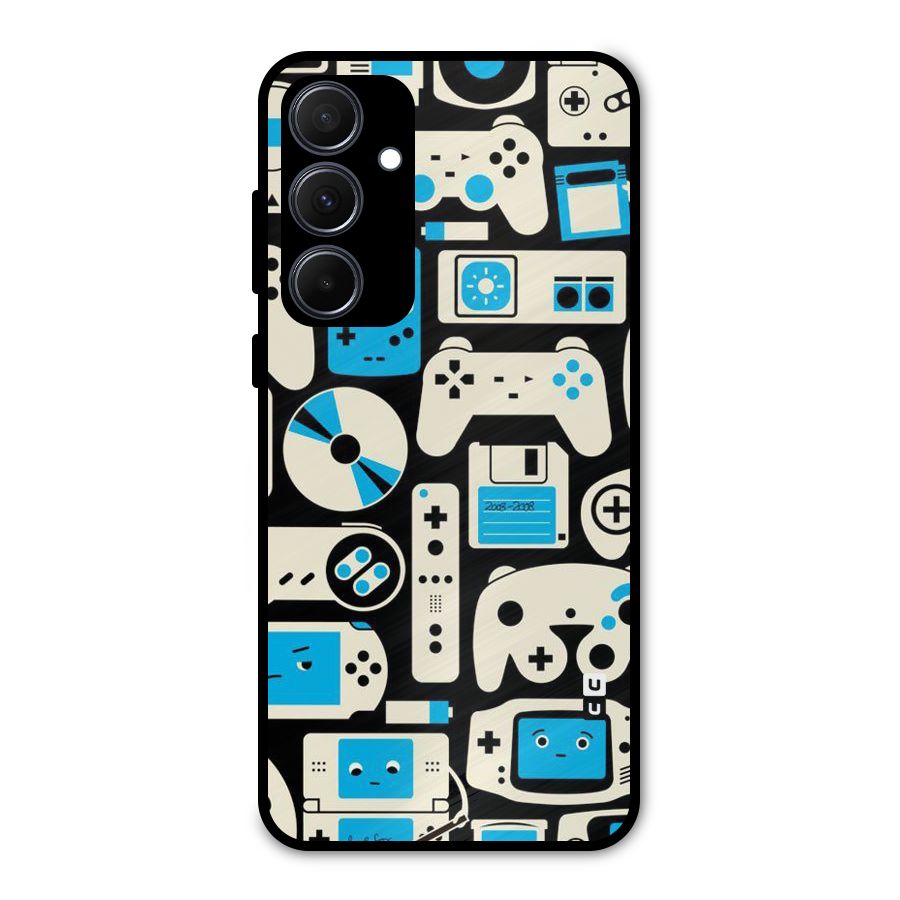 Gamers Metal Back Case for Galaxy A35