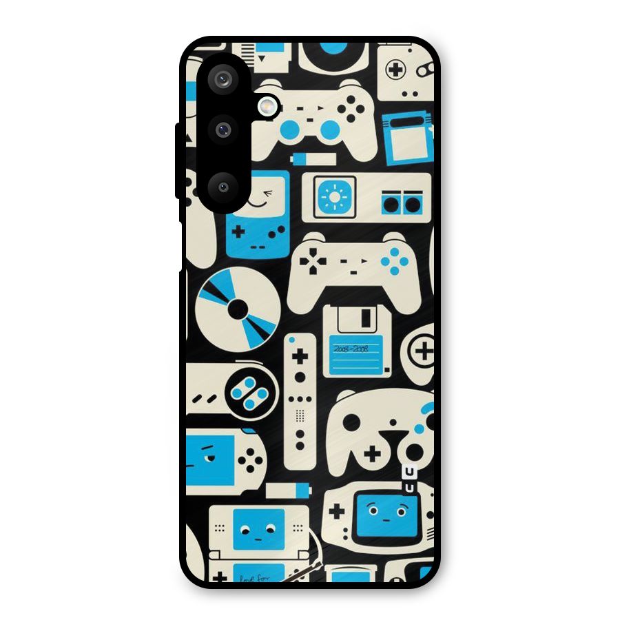 Gamers Metal Back Case for Galaxy M16