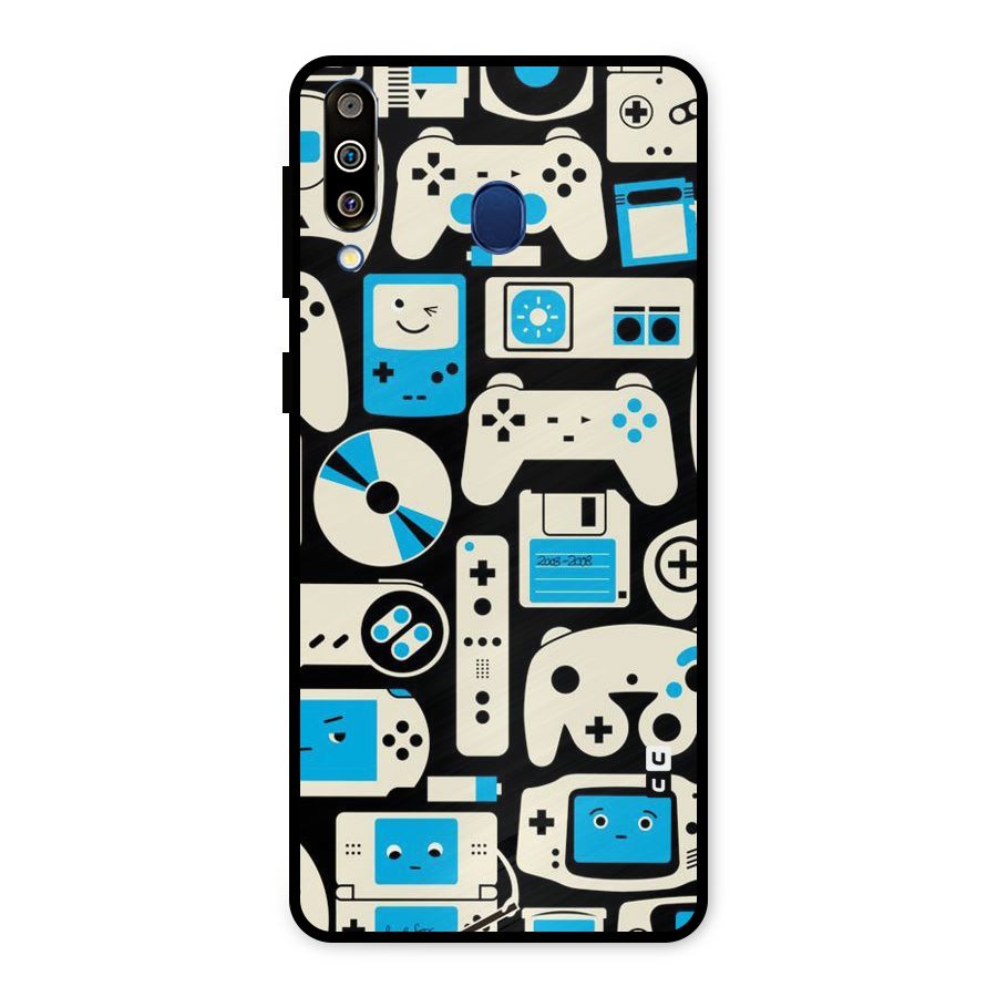 Gamers Metal Back Case for Galaxy M30