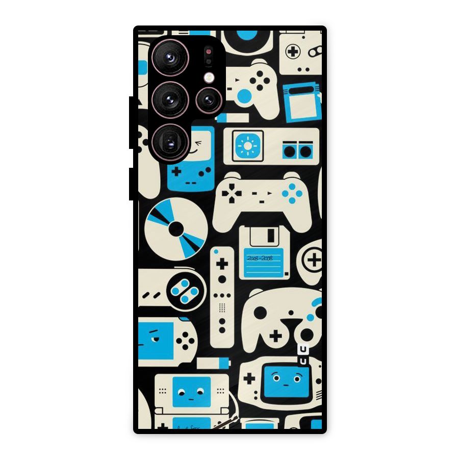 Gamers Metal Back Case for Galaxy S22 Ultra 5G