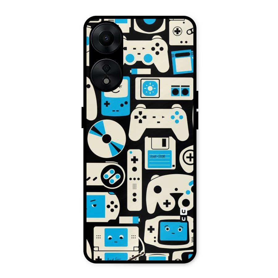 Gamers Metal Back Case for Oppo A78 5G