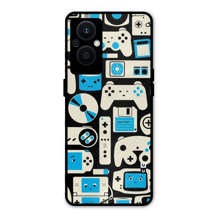Gamers Metal Back Case for Oppo F21 Pro 5G
