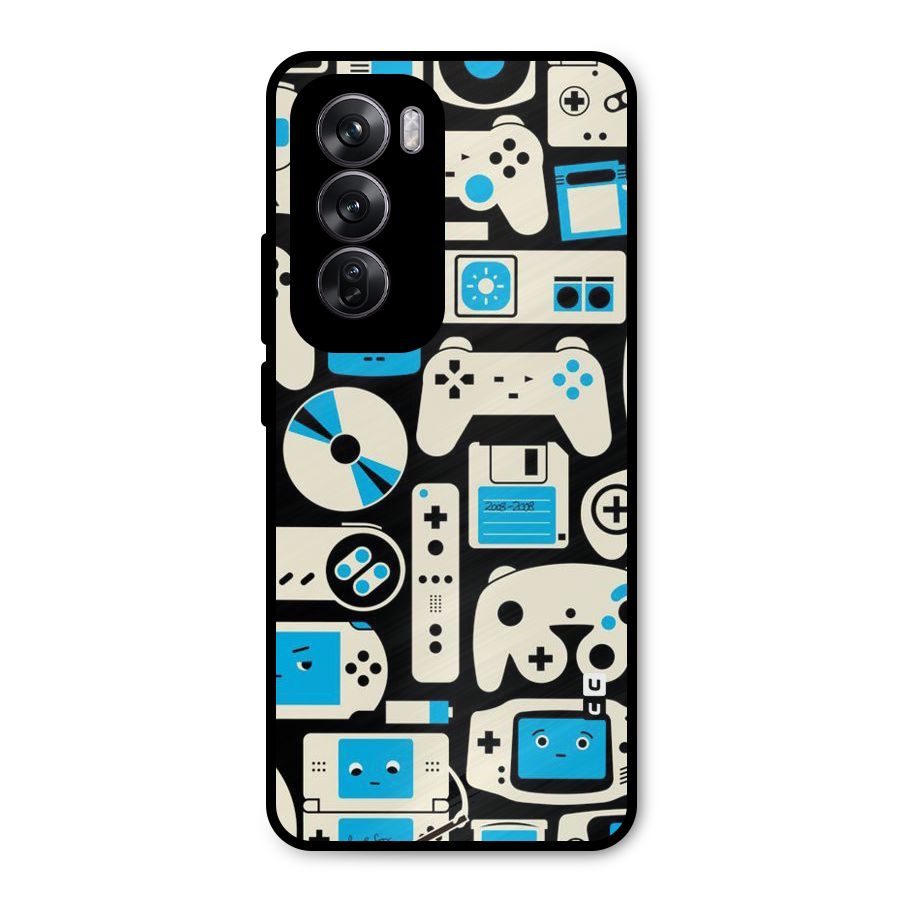 Gamers Metal Back Case for Oppo Reno12 Pro