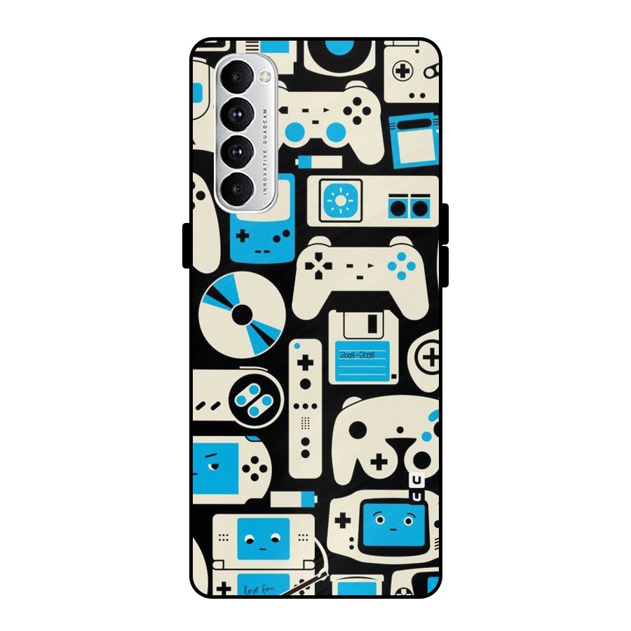 Gamers Metal Back Case for Oppo Reno4 Pro