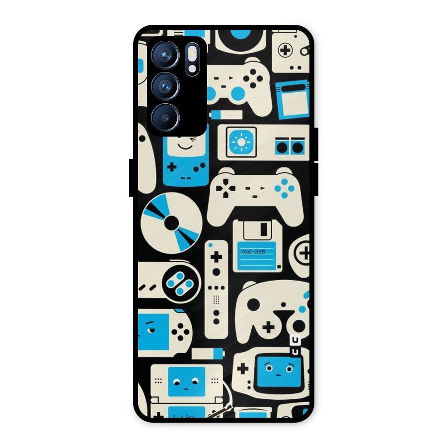 Gamers Metal Back Case for Oppo Reno6 5G