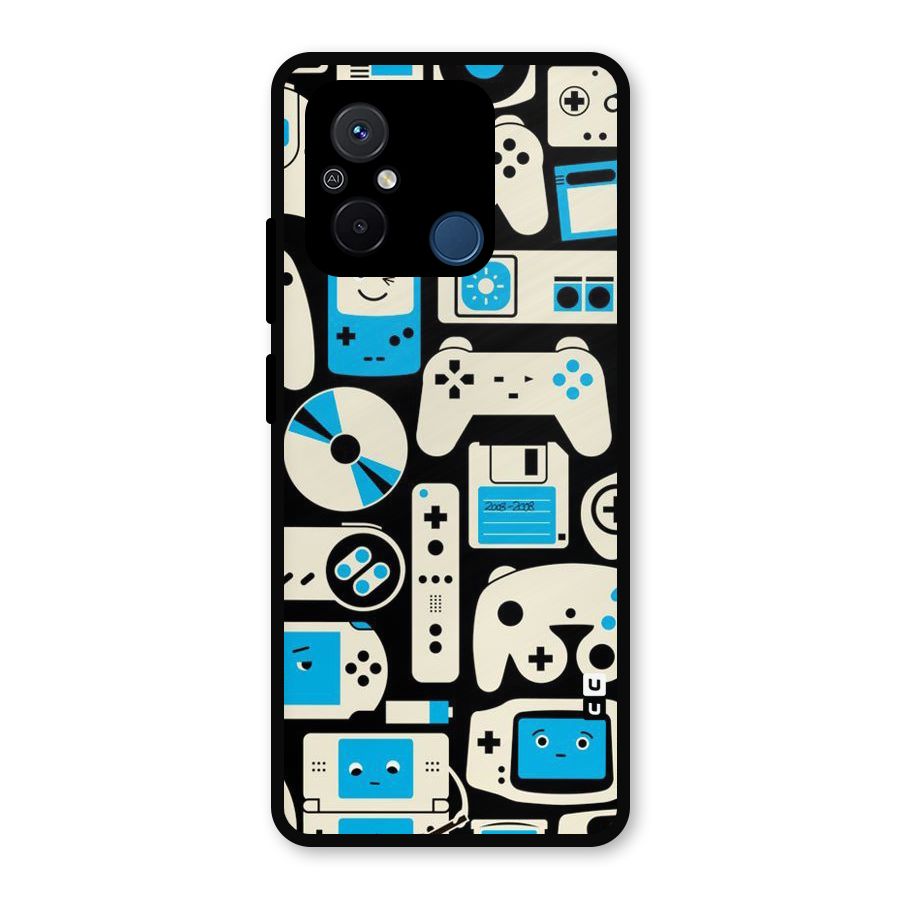 Gamers Metal Back Case for Poco C55