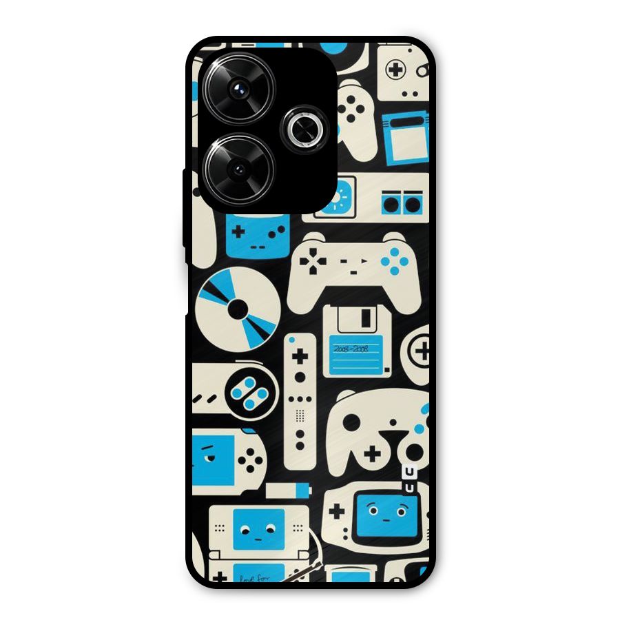 Gamers Metal Back Case for Poco M6 Plus