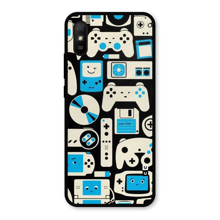 Gamers Metal Back Case for Redmi 9a