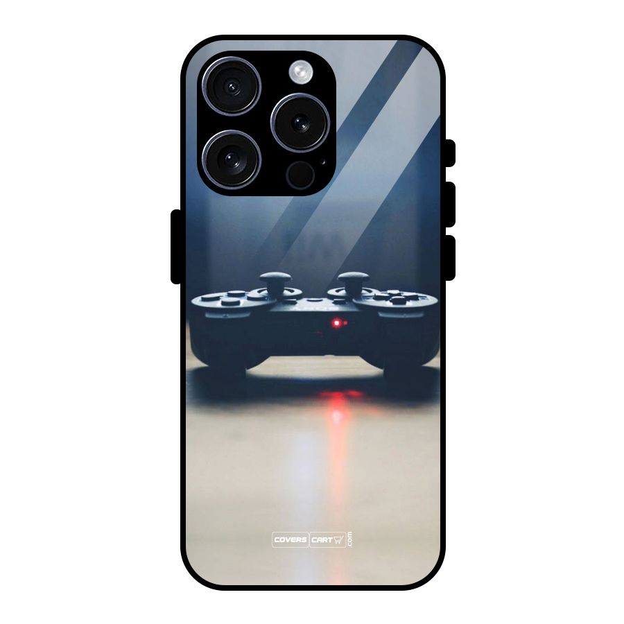 Gaming Console Glass Back Case for iPhone 15 Pro