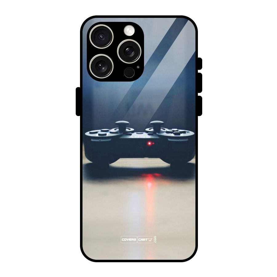 Gaming Console Glass Back Case for iPhone 15 Pro Max