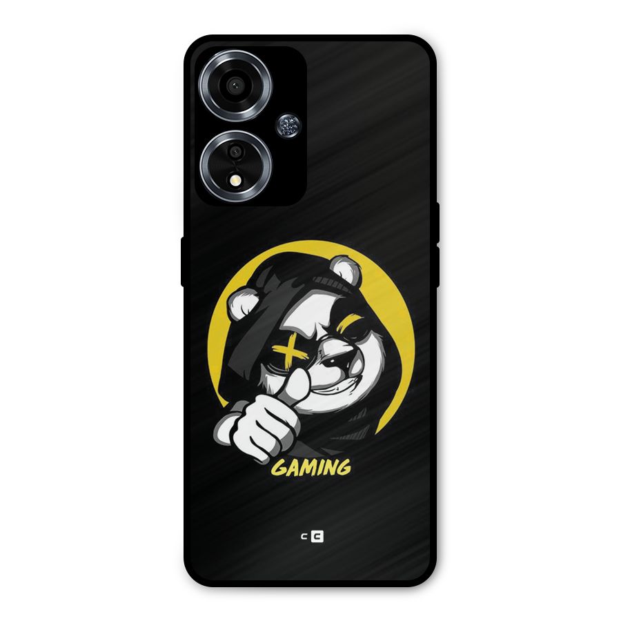 Gaming Panda Metal Back Case for Oppo A59
