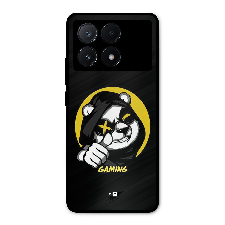 Gaming Panda Metal Back Case for Poco X6 Pro
