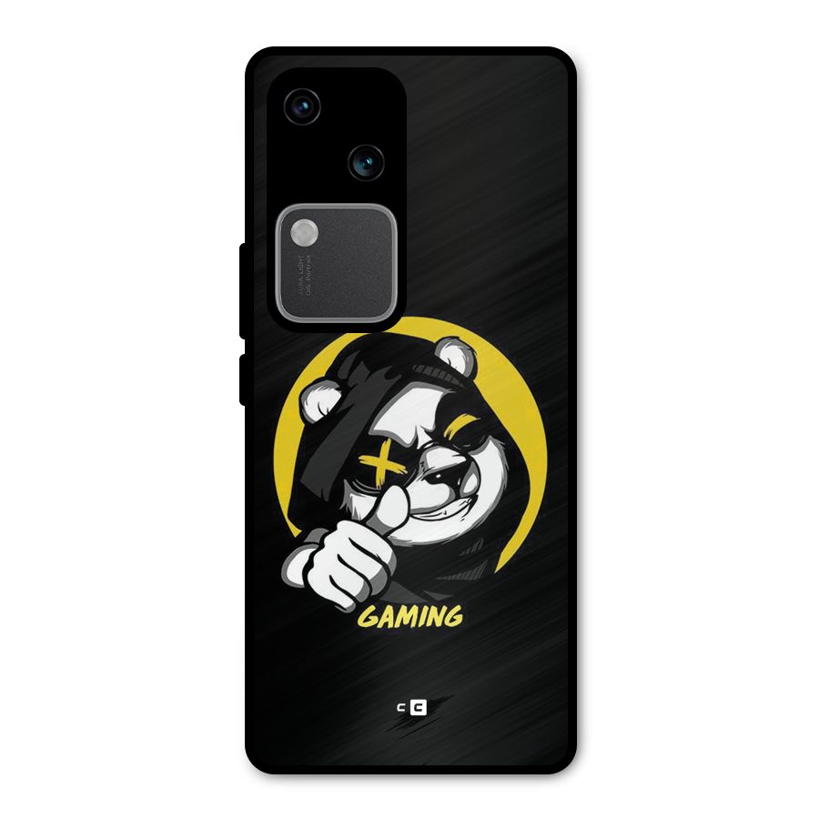 Gaming Panda Metal Back Case for Vivo V30 Pro