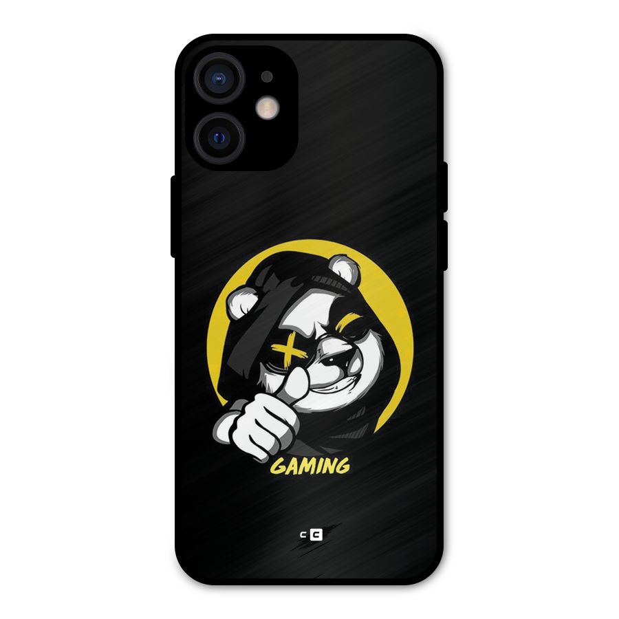 Gaming Panda Metal Back Case for iPhone 12 Mini