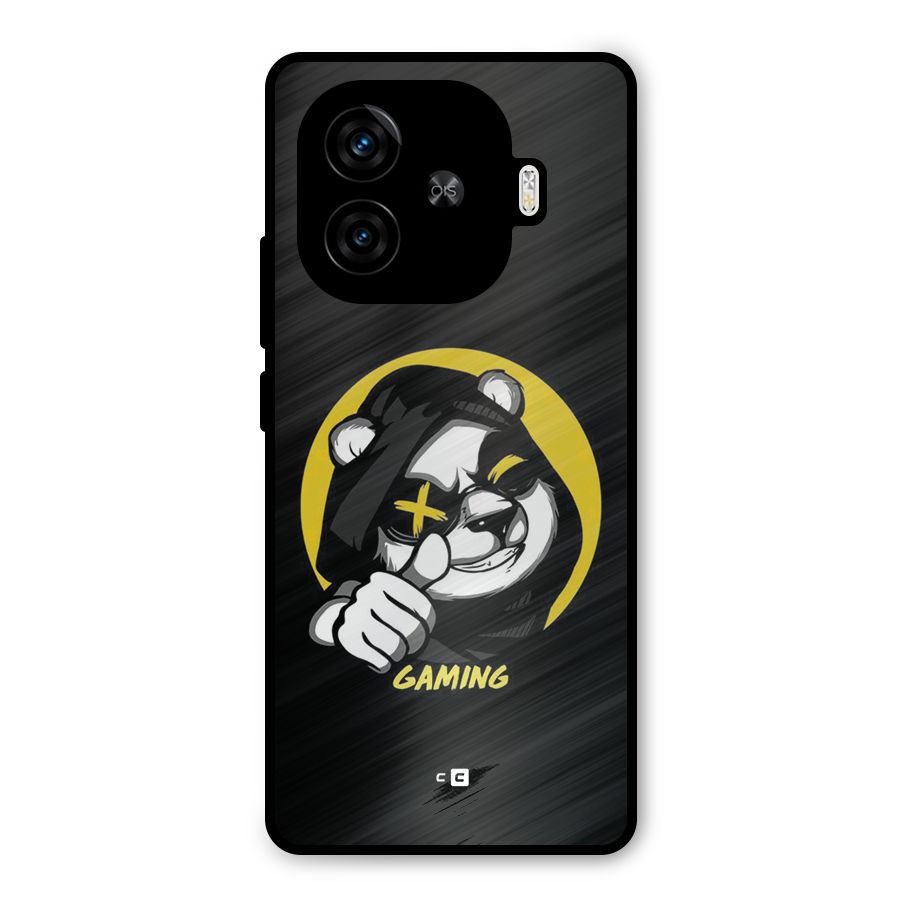 Gaming Panda Metal Back Case for iQOO Z9 Turbo