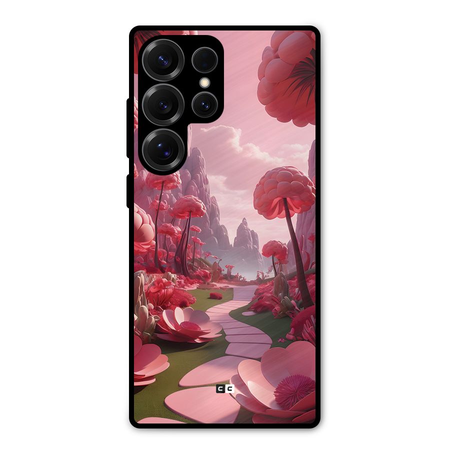 Garden Of Love Metal Back Case for Galaxy S25 Ultra