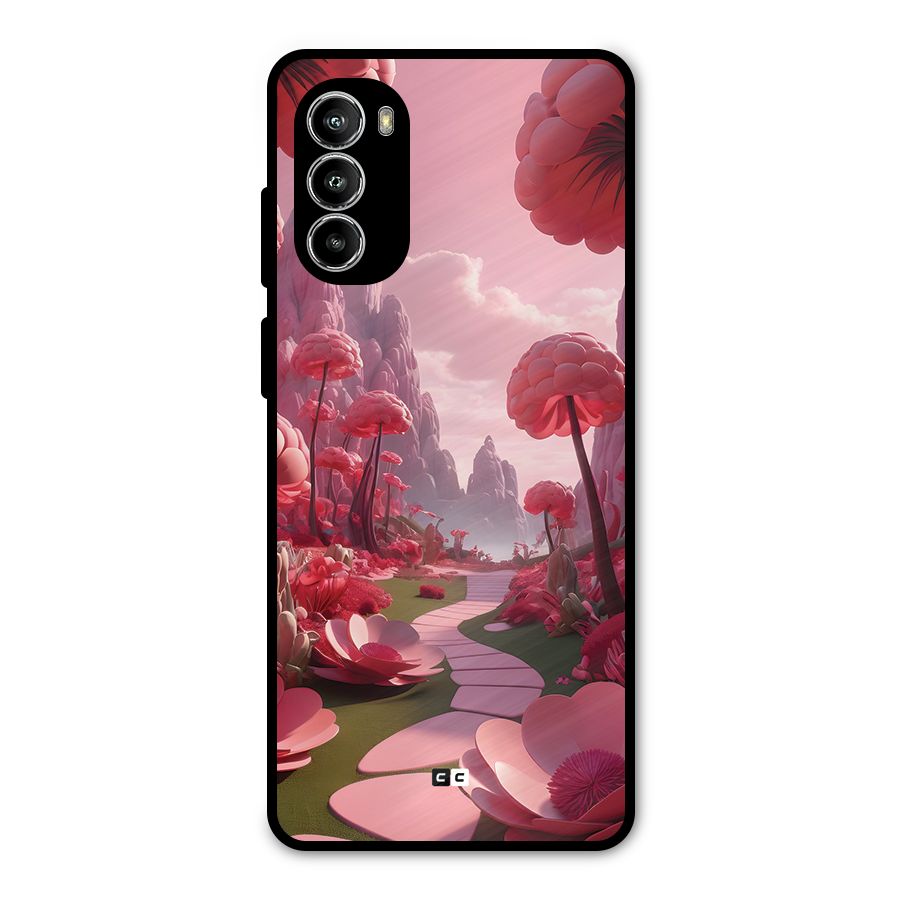 Garden Of Love Metal Back Case for Moto G52