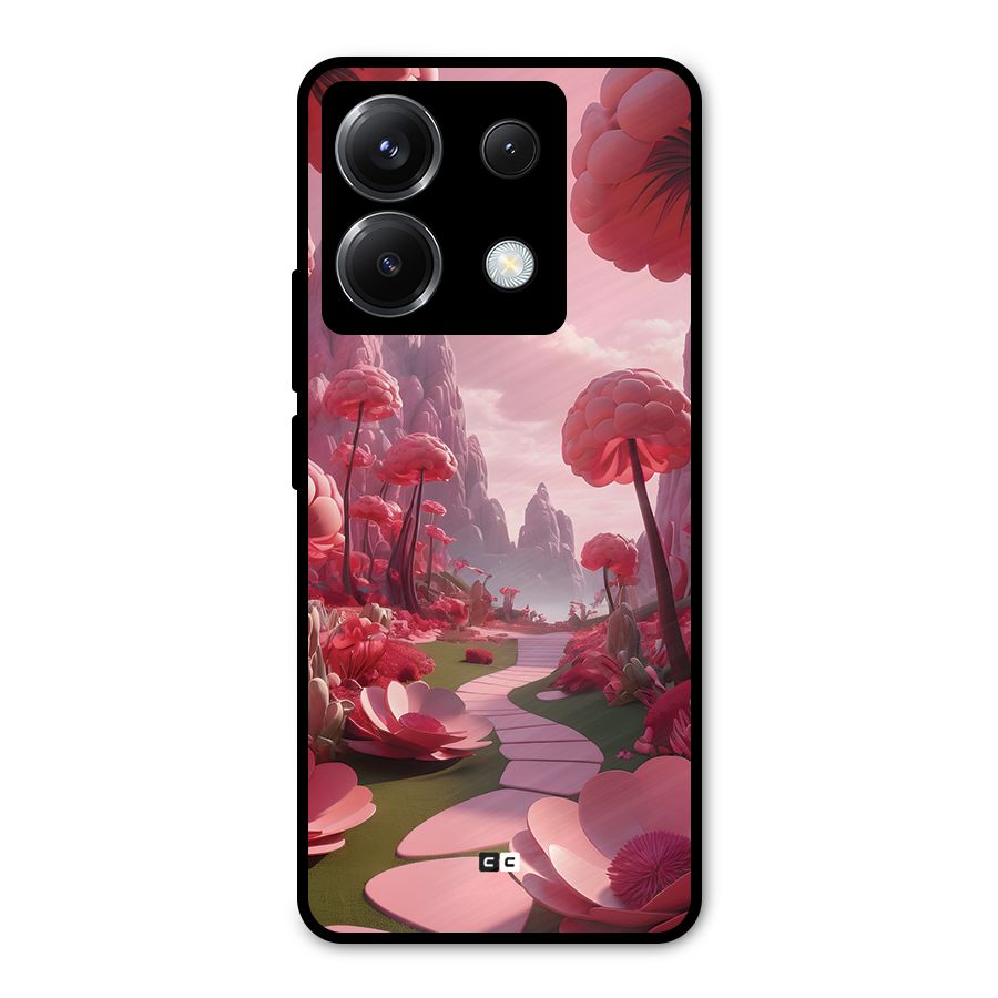 Garden Of Love Metal Back Case for Poco X6