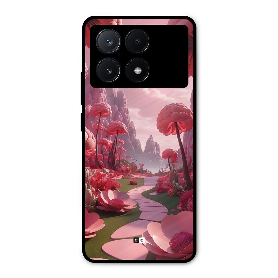 Garden Of Love Metal Back Case for Poco X6 Pro