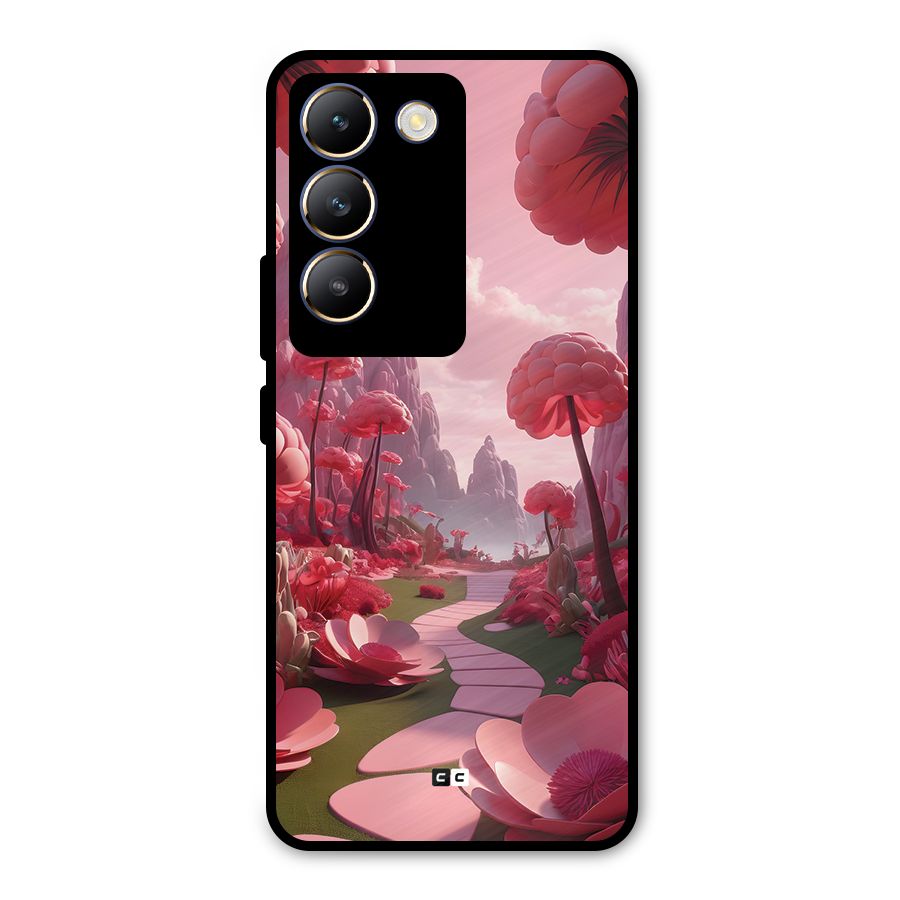 Garden Of Love Metal Back Case for Vivo T3 5G