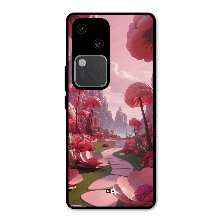 Garden Of Love Metal Back Case for Vivo V30 Pro