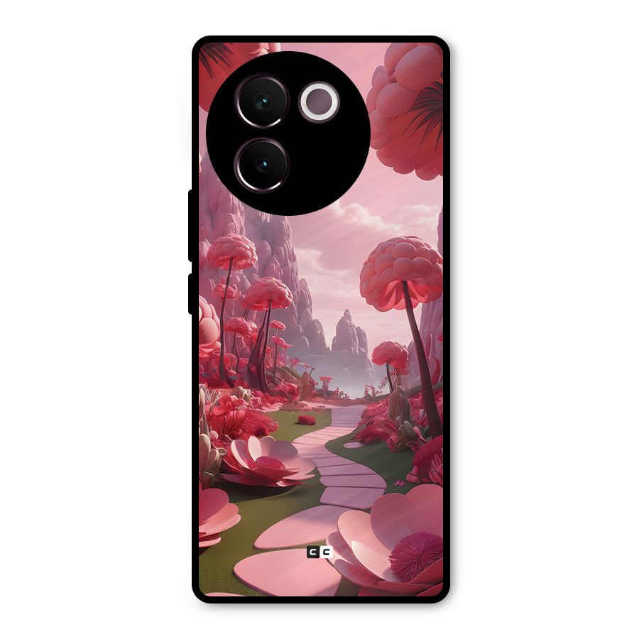 Garden Of Love Metal Back Case for Vivo V30e