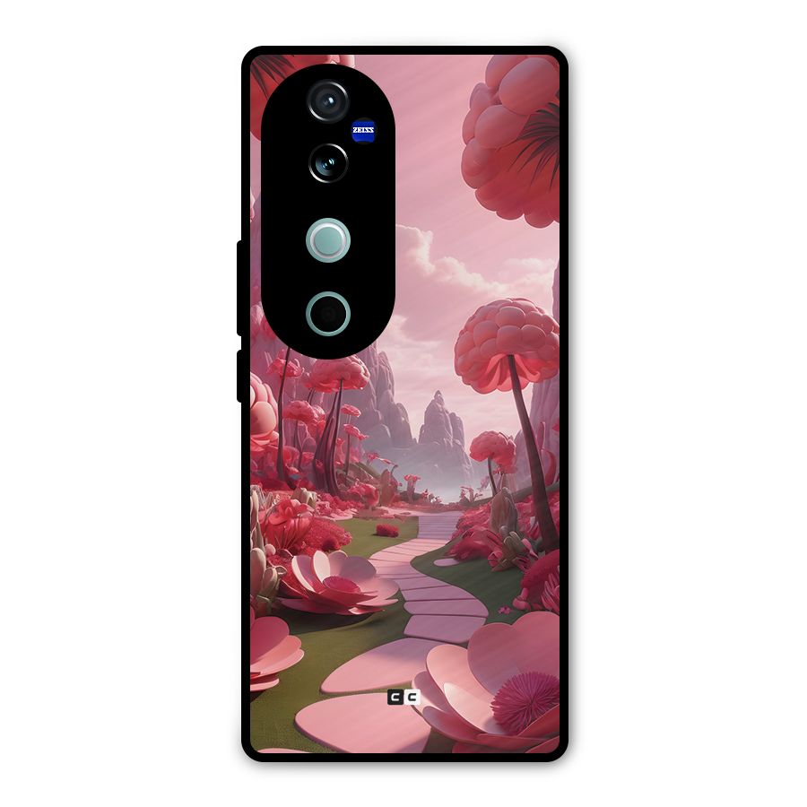 Garden Of Love Metal Back Case for Vivo V40