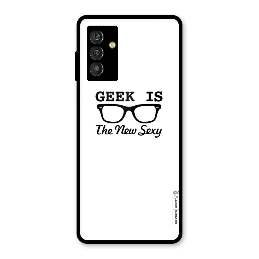 Geek Is The New Sexy Glass Back Case for Galaxy M13