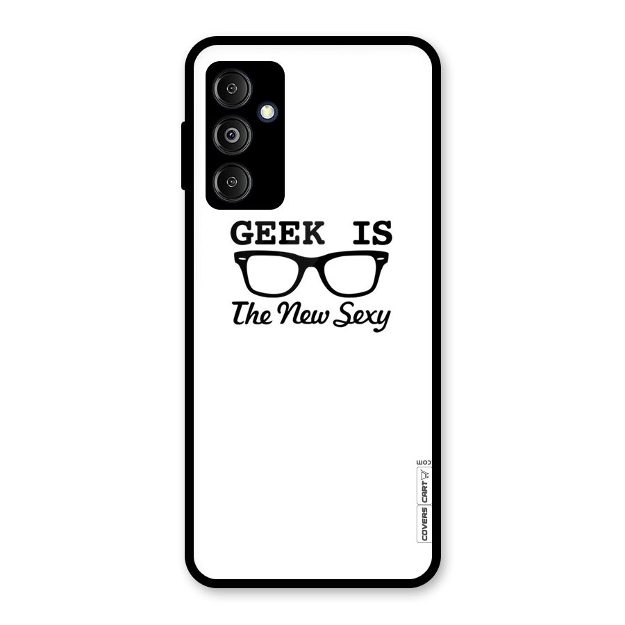 Geek Is The New Sexy Glass Back Case for Galaxy M14 5G