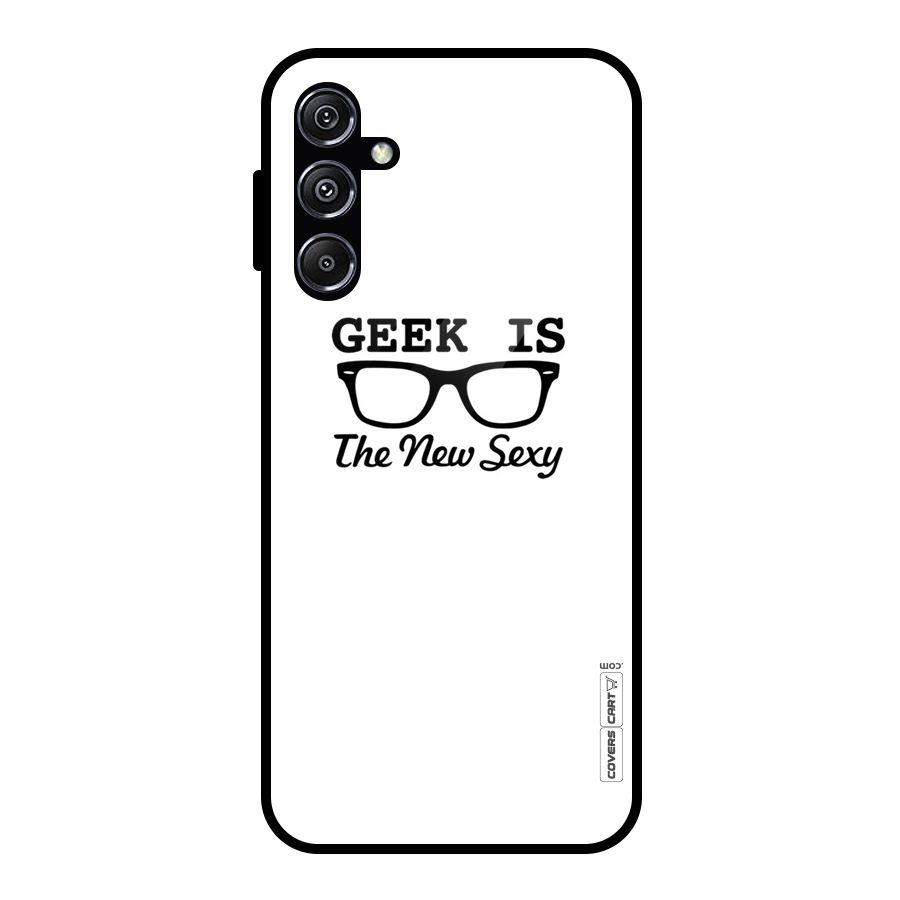 Geek Is The New Sexy Glass Back Case for Galaxy M34 5G