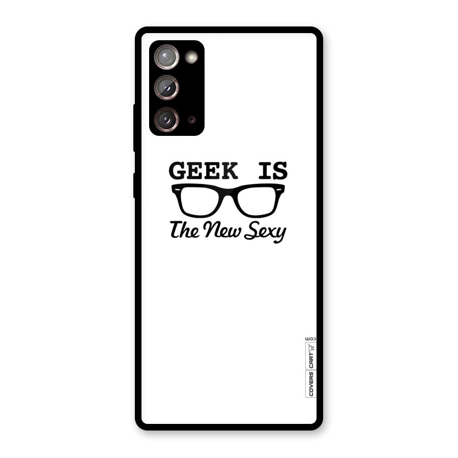 Geek Is The New Sexy Glass Back Case for Galaxy Note 20