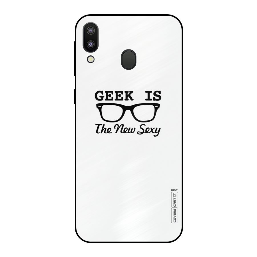 Geek Is The New Sexy Metal Back Case for Galaxy M20