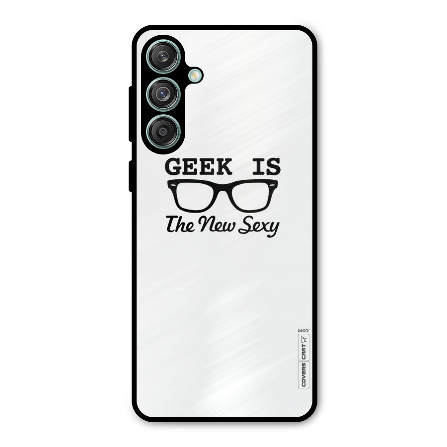 Geek Is The New Sexy Metal Back Case for Galaxy M55 5G