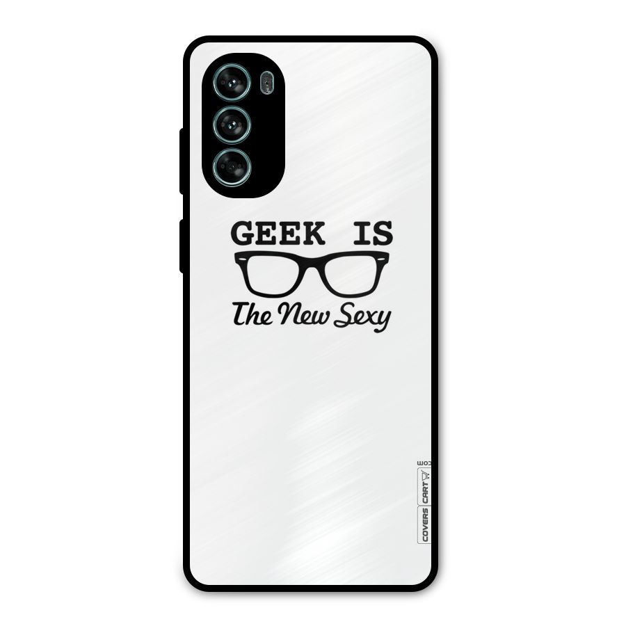 Geek Is The New Sexy Metal Back Case for Moto G62