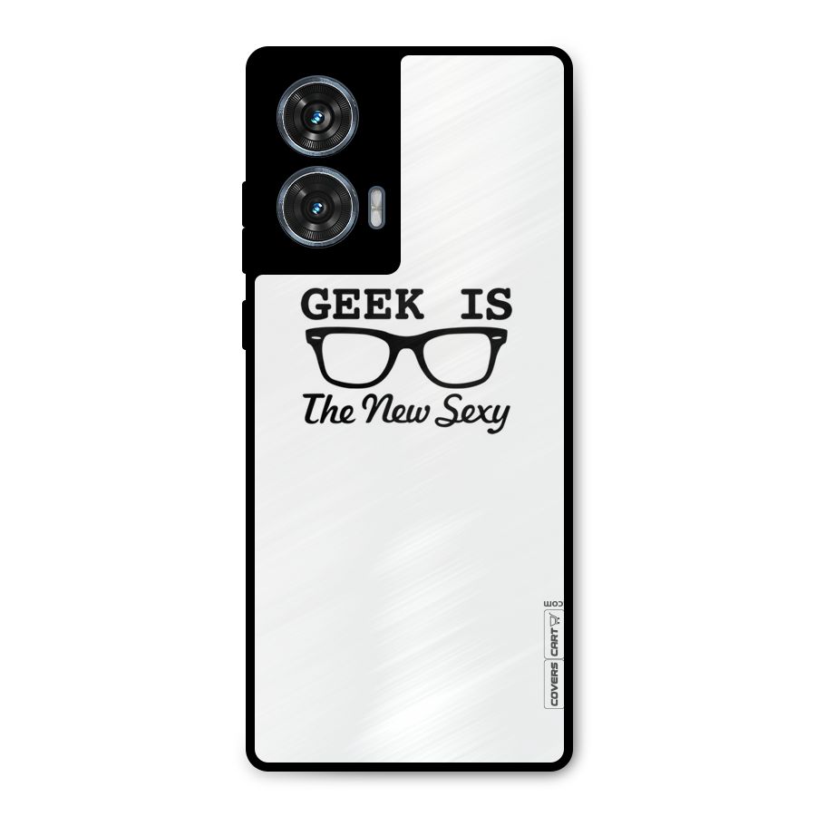 Geek Is The New Sexy Metal Back Case for Motorola Edge 50 Fusion