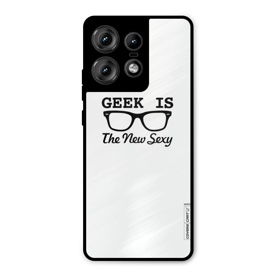 Geek Is The New Sexy Metal Back Case for Motorola Edge 50 Pro