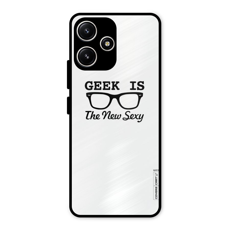 Geek Is The New Sexy Metal Back Case for Redmi 12 5G