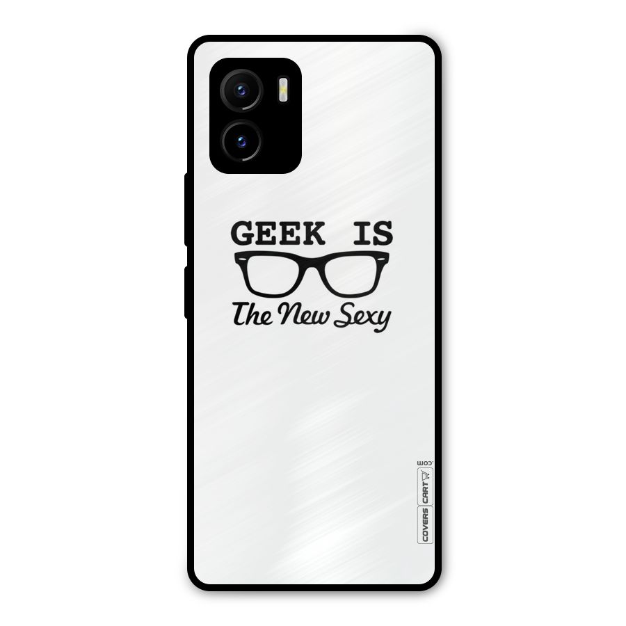 Geek Is The New Sexy Metal Back Case for Vivo Y15s