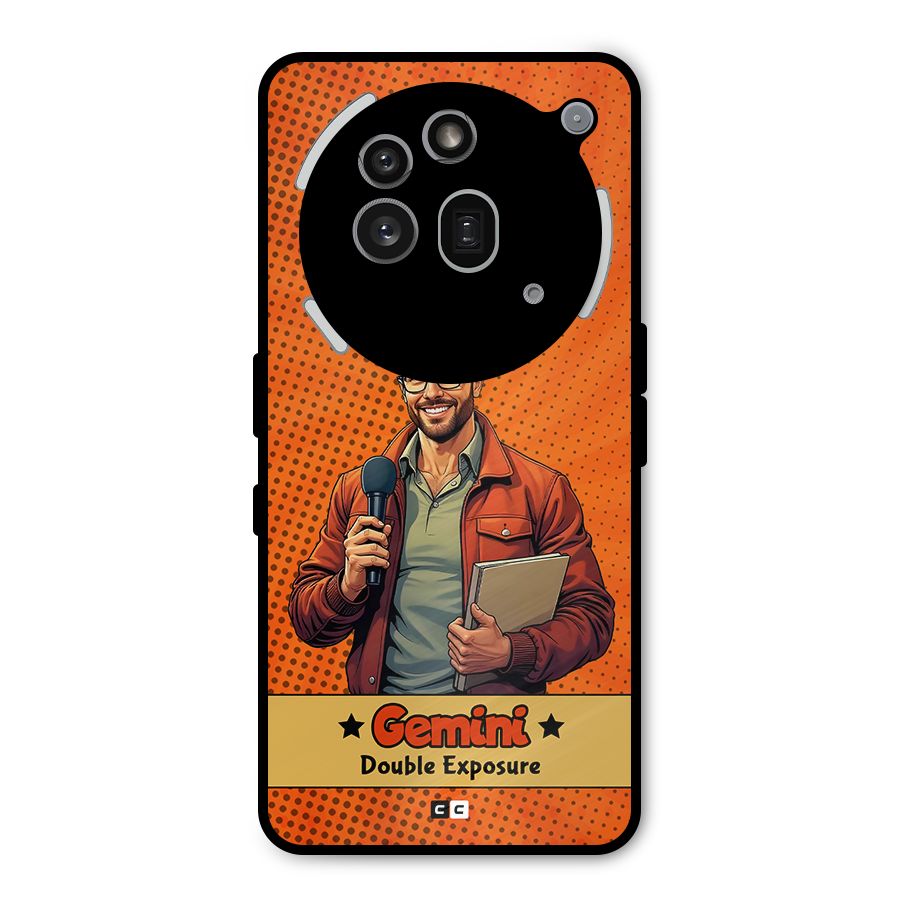 Gemini Explorer Metal Back Case for Nothing Phone 3a Pro