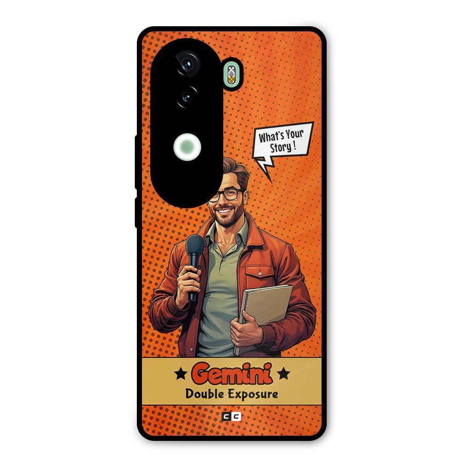 Gemini Explorer Metal Back Case for Vivo V40e