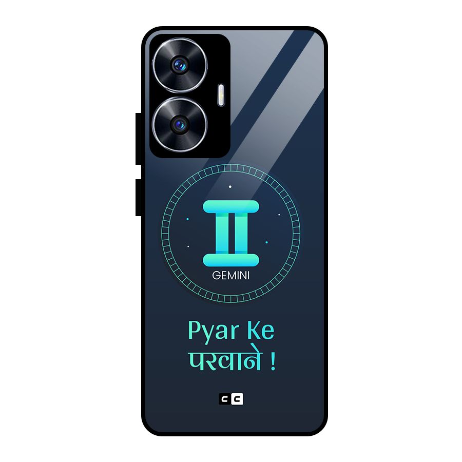 Gemini Love Glass Back Case for Realme Narzo N55