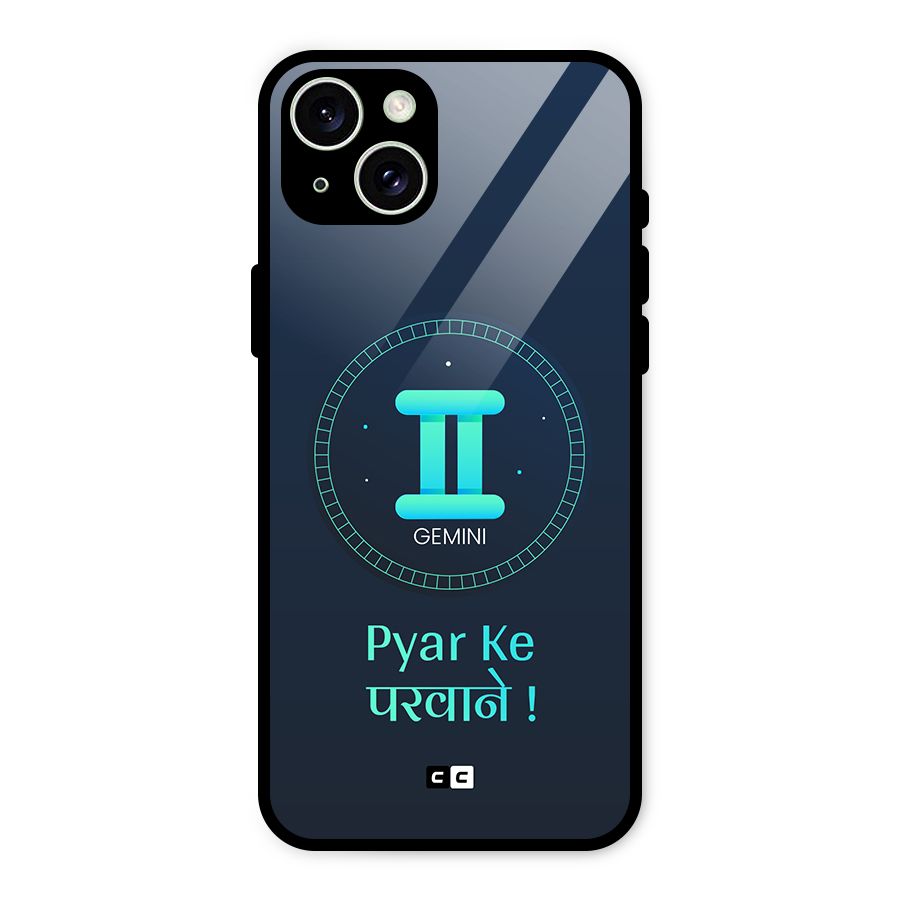 Gemini Love Glass Back Case for iPhone 15 Plus